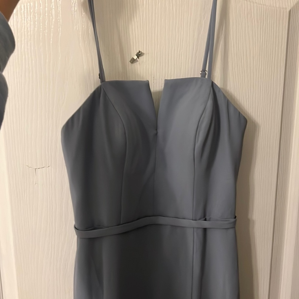 Azazie blue dress